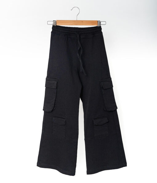 Pantalón en jean negro para niñas