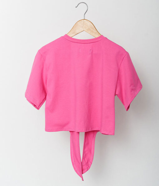 Blusa oversize para niñas fucsia