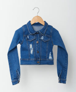 Chaqueta en jean para niñas súper linda.