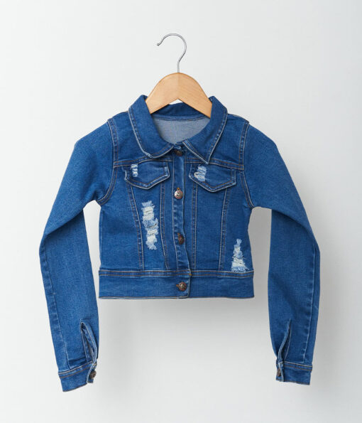 Chaqueta en jean para niñas súper linda.