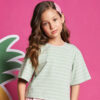 Camiseta semi corta oversize