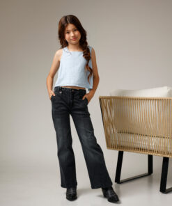 Pantalón denim negro